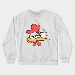 Chicken Face Cartoon Crewneck Sweatshirt